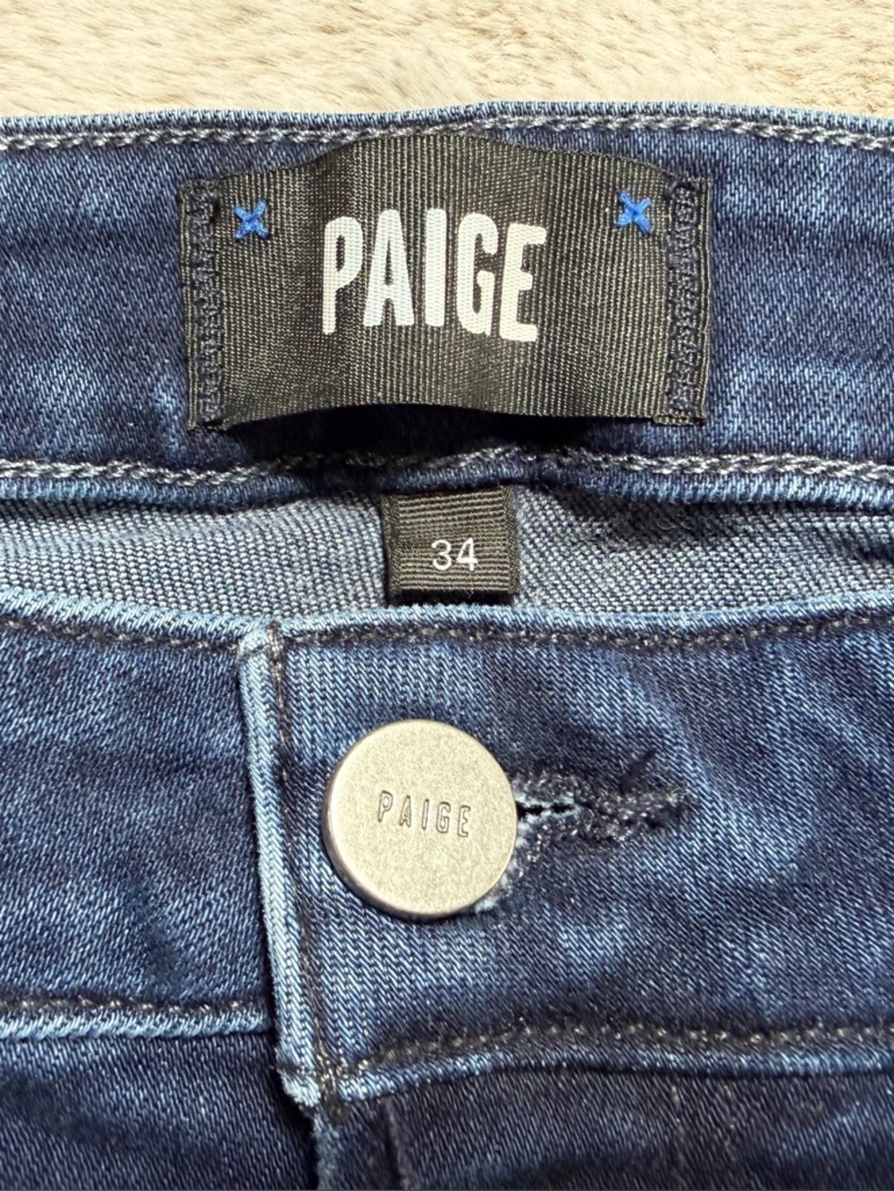 Paige Laurel Canyon High Rise Flare Jeans in Manifesto 34 - Picture 6 of 9